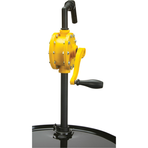 Rotary Type Drum Pump, Polypropylene, Fits 15 - 55 US Gal., 8 oz./Stroke Maritime Industrial Rubber