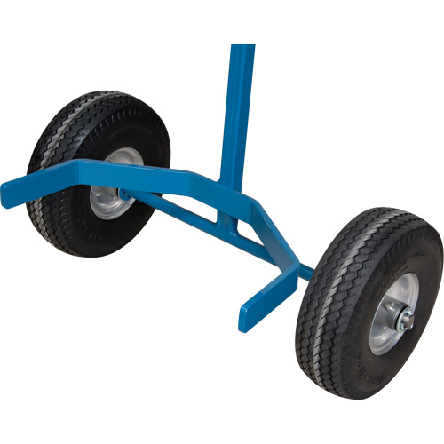 Chariot &agrave; cylindres, Roues Anticrevaison, Base de 15-1/2" W x 14-1/4" L, 600 lb Maritime Industrial Rubber