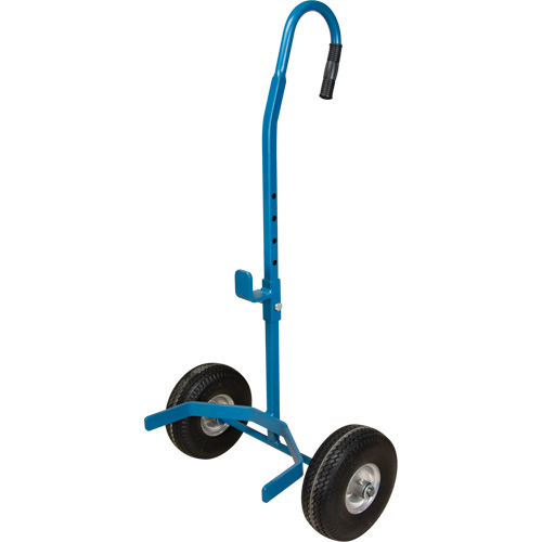 Cylinder Cart, Flat-Free Wheels, 15-1/2" W x 14-1/4" L Base, 600 lbs. Maritime Industrial Rubber