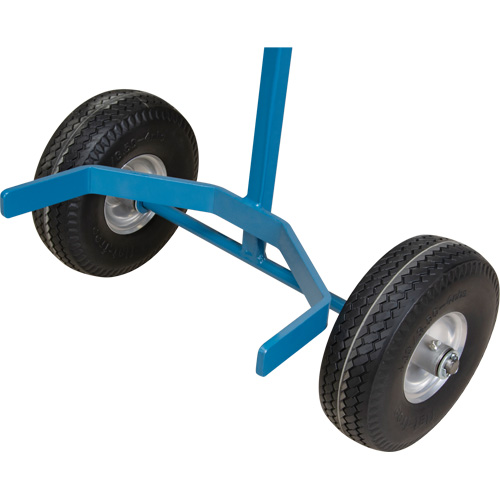 Cylinder Cart, Flat-Free Wheels, 15-1/2" W x 14-1/4" L Base, 600 lbs. Maritime Industrial Rubber