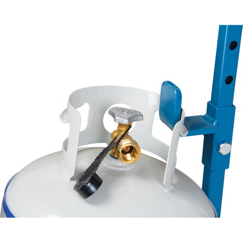Cylinder Cart, Flat-Free Wheels, 15-1/2" W x 14-1/4" L Base, 600 lbs. Maritime Industrial Rubber