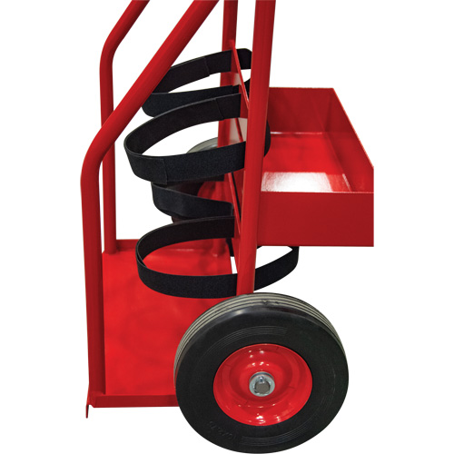 Hot Works Fire Prevention Cart, Semi-Pneumatic Wheels, 17.75" W x 8.9" L Base, 100 lbs. Maritime Industrial Rubber