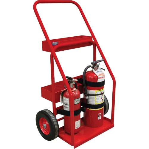 Hot Works Fire Prevention Cart, Semi-Pneumatic Wheels, 17.75" W x 8.9" L Base, 100 lbs. Maritime Industrial Rubber
