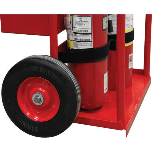Hot Works Fire Prevention Cart, Semi-Pneumatic Wheels, 17.75" W x 8.9" L Base, 100 lbs. Maritime Industrial Rubber