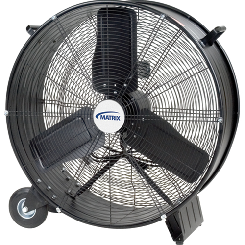 Light Industrial Direct Drive Drum Fan, Industrial, 2 Speed, 28" Diameter Maritime Industrial Rubber