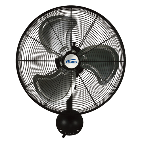 High-Velocity Oscillating Wall Fan, Industrial, 3 Speed, 20" Diameter Maritime Industrial Rubber