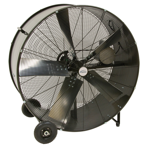 Ventilateur tambour robuste et fixe &agrave; courroie, Industriel, 2 vitesses, Diam&egrave;tre de 42" Maritime Industrial Rubber