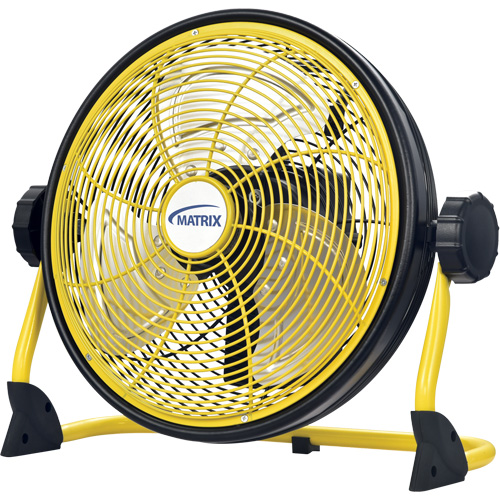 Rechargeable Indoor/Outdoor Fan with USB port, Commercial, Variable Speed, 12" Diameter Maritime Industrial Rubber