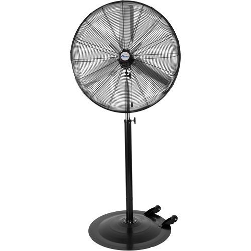 Ventilateur non oscillant sur socle avec roulettes, Industriel, 3 Vitesses, Diam&egrave;tre de 30" Maritime Industrial Rubber