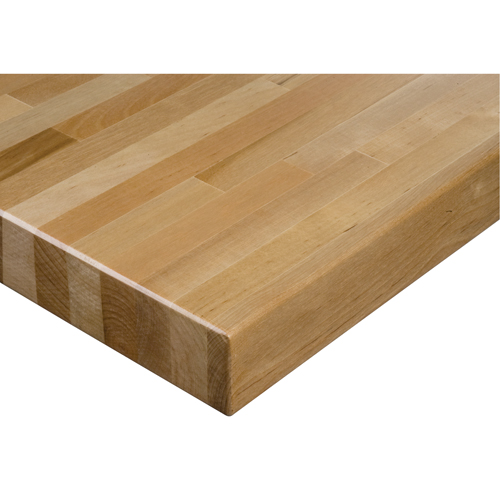 Laminated Hardwood Workbench Top, 48" W x 36" D, Square Edge, 1-3/4" Thick Maritime Industrial Rubber