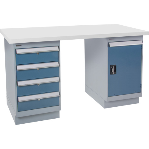 Pre-Designed Workbench, 72" W x 30" D x 34" H, 2500 lbs. Capacity Maritime Industrial Rubber