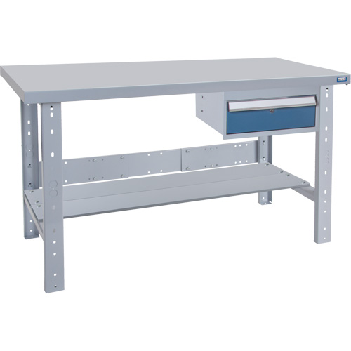 Pre-Designed Workbench, 72" W x 36" D x 34" H, 2500 lbs. Capacity Maritime Industrial Rubber