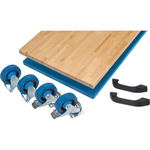 Mobile Cabinet Benches- Assembly Kits, Single Maritime Industrial Rubber