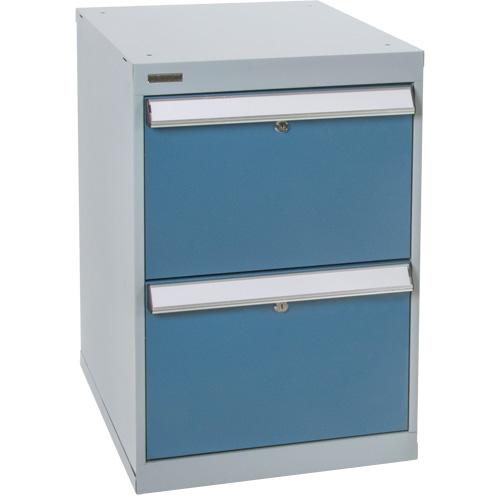 Two-Drawer Pedestal Workbench, 18" W x 21" D x 28" H Maritime Industrial Rubber