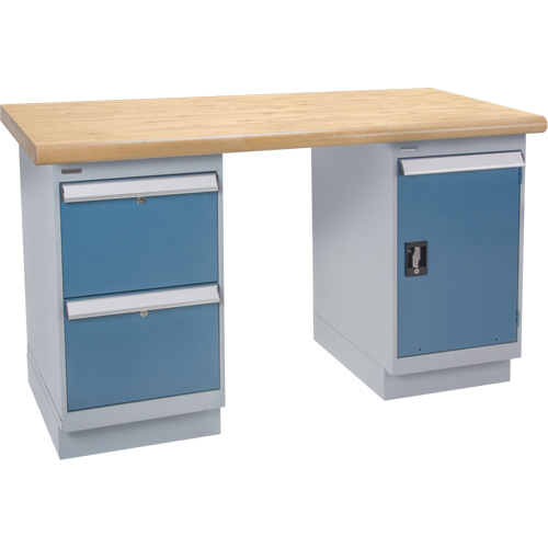 &eacute;tabli, Porte & tiroirs, Cap 2500 lb, 72" la x 36" p, 34" h Maritime Industrial Rubber