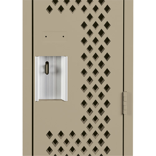 Casiers Clean Line, 12" x 12" x 72", Acier, Beige, Rivet (assembl&eacute;), Perfor&eacute; Maritime Industrial Rubber