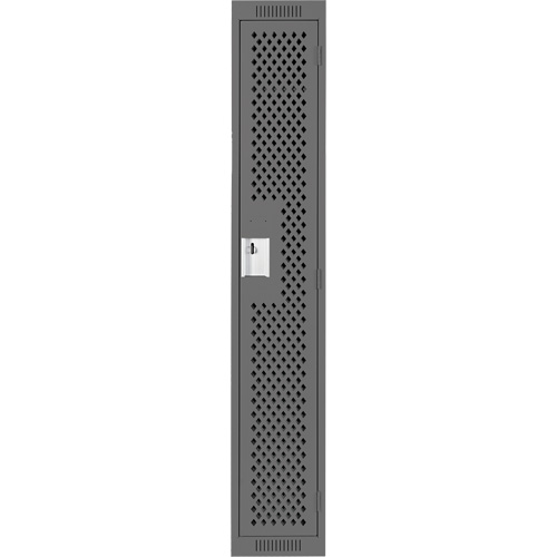 Casiers Clean Line, 12" x 12" x 72", Acier, Charbon, Rivet (assembl&eacute;), Perfor&eacute; Maritime Industrial Rubber