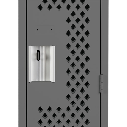 Casiers Clean Line, 12" x 12" x 72", Acier, Charbon, Rivet (assembl&eacute;), Perfor&eacute; Maritime Industrial Rubber