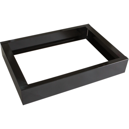 Base encastr&eacute;e pour casiers robustes enti&egrave;rement soud&eacute;e Concorde, 2 Blocs, 4" lo x 24" la x 17" p, Noir, Acier Maritime Industrial Rubber