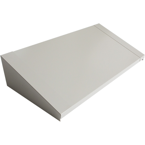 Dessus inclin&eacute; pour casiers robustes enti&egrave;rement soud&eacute; Concorde, Bloc de 3, 18" p x 36" la x 6" ha, Gris, Acier Maritime Industrial Rubber