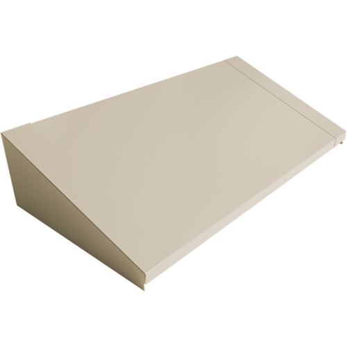 Dessus inclin&eacute; pour casiers robustes enti&egrave;rement soud&eacute; Concorde, Bloc de 3, 18" p x 36" la x 6" ha, Beige, Acier Maritime Industrial Rubber