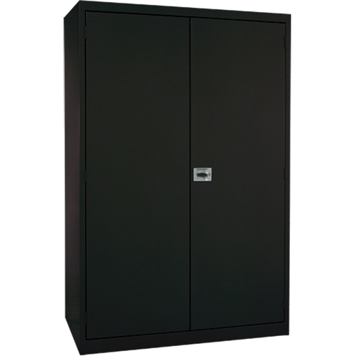 Armoires de rangement Hi-Boy profondes, Acier, 4 Tablettes, 72" h x 36" la x 24" P, Noir Maritime Industrial Rubber