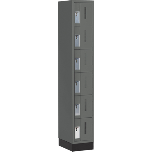 Casiers robustes Concorde, 6 niveaux, 12" x 18" x 76", Acier, Charbon, Soud&eacute; (assembl&eacute;) Maritime Industrial Rubber