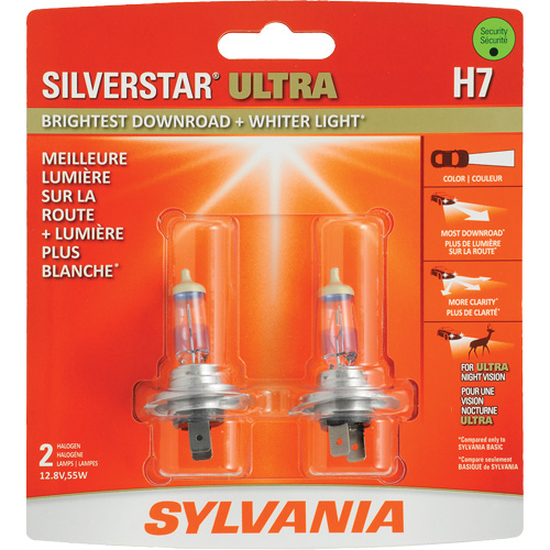 H7 SilverStar&reg; Ultra Headlight Bulb, Halogen, 56 W, Off White Maritime Industrial Rubber
