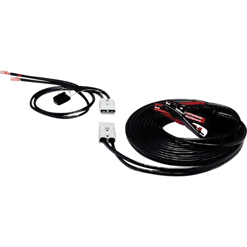Pinces robustes enti&egrave;rement isol&eacute;es avec adaptateurs de borne lat&eacute;rale, 4 AWG, 500 A, C&acirc;ble 25' Maritime Industrial Rubber