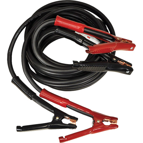 Super Heavy-Duty Booster Cable with Flexi-Spring Strain, 1/0 AWG, 800 A, 25' Cable Maritime Industrial Rubber