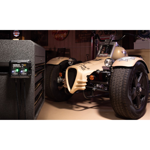 Chargeur de batterie 2 sorties de 4 A Genius 2X2 Maritime Industrial Rubber