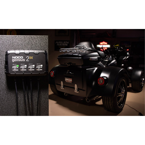 Chargeur de batterie 4 sorties de 8 A Genius 2X4 Maritime Industrial Rubber