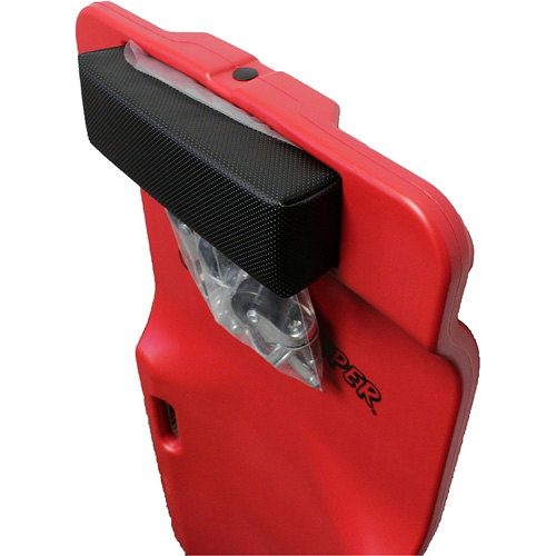 Red Low Profile Plastic Creeper Maritime Industrial Rubber