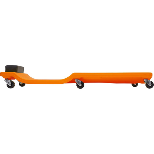 Neon Orange Low Profile Plastic Creeper Maritime Industrial Rubber