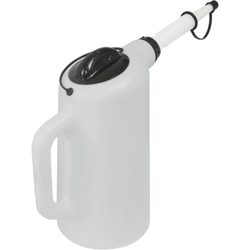 Oil Dispenser with Lid & Cap, Plastic, 8 qt Capacity Maritime Industrial Rubber