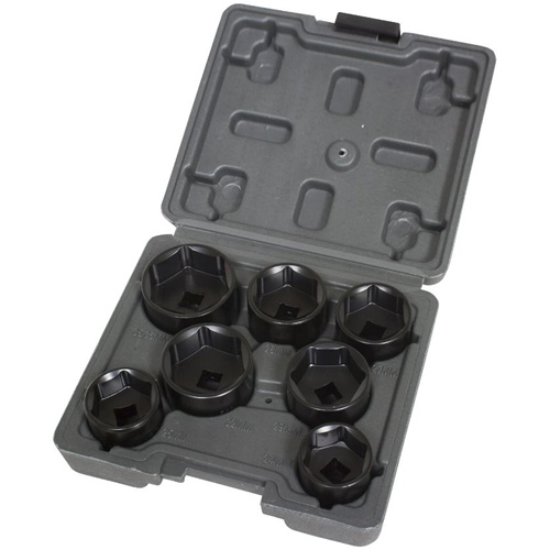 7-Piece Low Profile Filter Socket Set Maritime Industrial Rubber