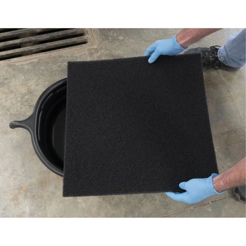 Plateau de drainage ovale noir Maritime Industrial Rubber
