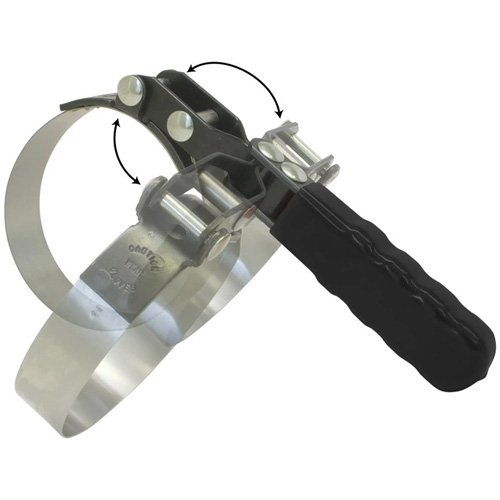 Small Swivel Grip Oil Filter Wrench, 2-7/8" - 3-1/4" Filter Capacity Maritime Industrial Rubber