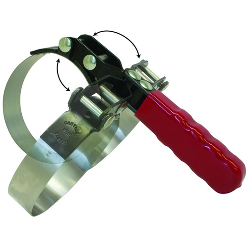 Standard Swivel Grip Oil Filter Wrench, 3-1/2" - 3-7/8" Filter Capacity Maritime Industrial Rubber