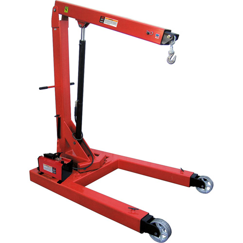 Air Hydraulic Floor Crane, 6000 lbs. (3 tons) Capacity Maritime Industrial Rubber