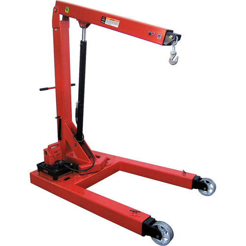 Electro Hydraulic Floor Crane, 6613.87 lbs. (3 tons) Capacity Maritime Industrial Rubber