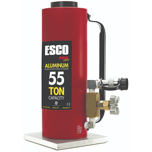 Heavy-Duty Lightweight Hydraulic Jack, 10" Stroke, 55 Ton(s) Capacity, 10000 PSI Maritime Industrial Rubber