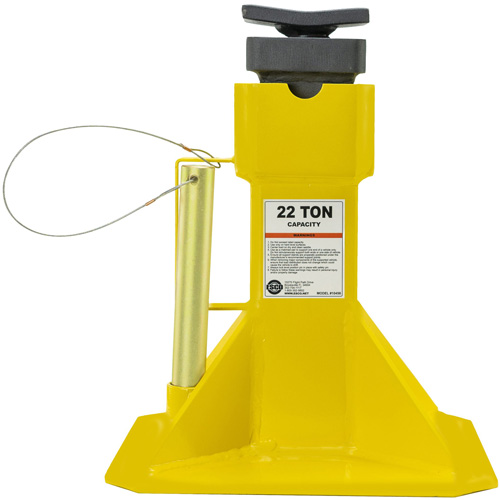 Crics avec sellette du dessus r&eacute;glable &agrave; vis, Tige verrouillable, 15-1/2" - 20-1/2" h Maritime Industrial Rubber