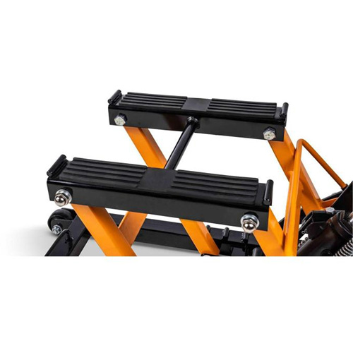 Cric pour VTT et motos, 0,75 tonnes Capacit&eacute;, 4-2/3" Abaiss&eacute;e, 14-1/2" &eacute;lev&eacute;e, Hydraulique &agrave; main Maritime Industrial Rubber