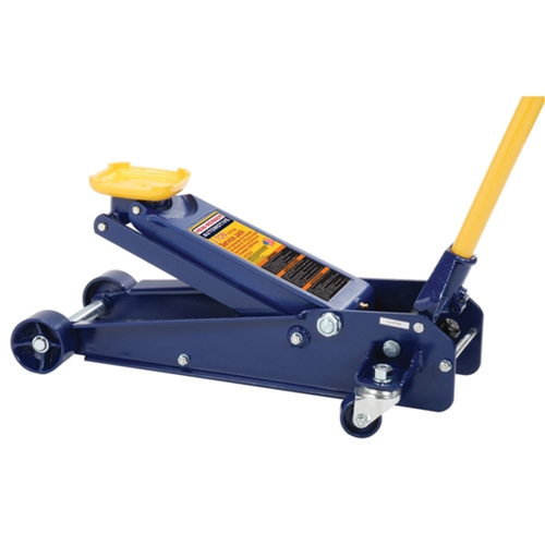 Service Jack, 2 Ton(s) Capacity, 4-1/2" Lowered, 20-1/4" Raised, Manual Hydraulic Maritime Industrial Rubber