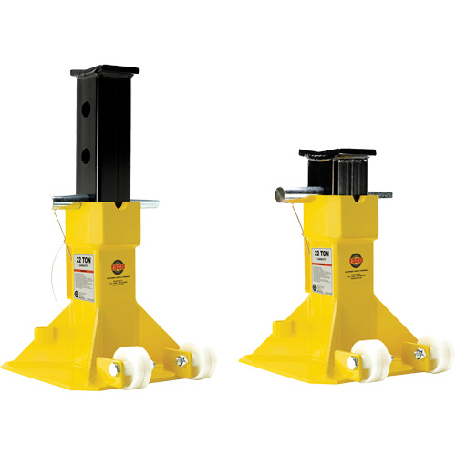 Cric EZ-Wheel, Tige verrouillable, Capacit&eacute; de 22 tonnes, 13-1/2" - 20" h Maritime Industrial Rubber