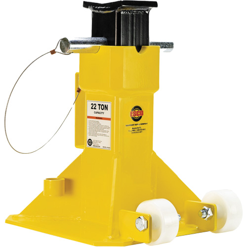 Cric EZ-Wheel, Tige verrouillable, Capacit&eacute; de 22 tonnes, 13-1/2" - 20" h Maritime Industrial Rubber