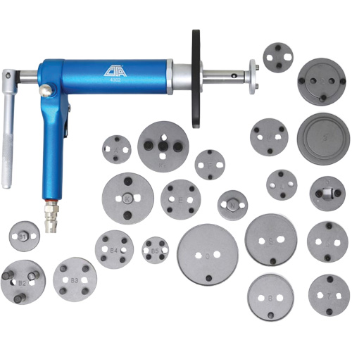 Air-Powered Brake Caliper Wind Back Tool Kit Maritime Industrial Rubber
