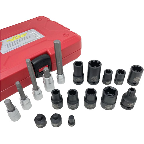18-Piece Brake Caliper Socket Set Maritime Industrial Rubber