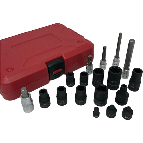 18-Piece Brake Caliper Socket Set Maritime Industrial Rubber